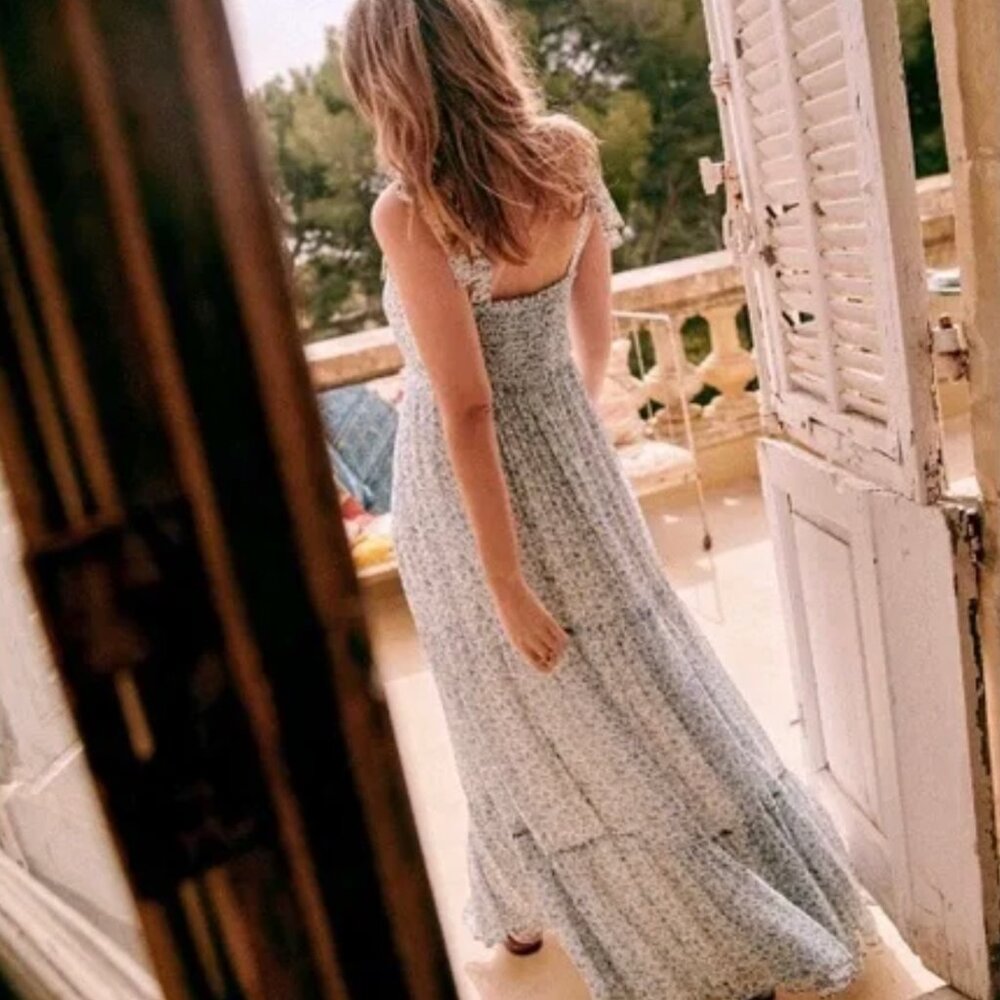 Like New* Sezane Phily Dress | Blue Flowers, 8 - Picture 12 of 14